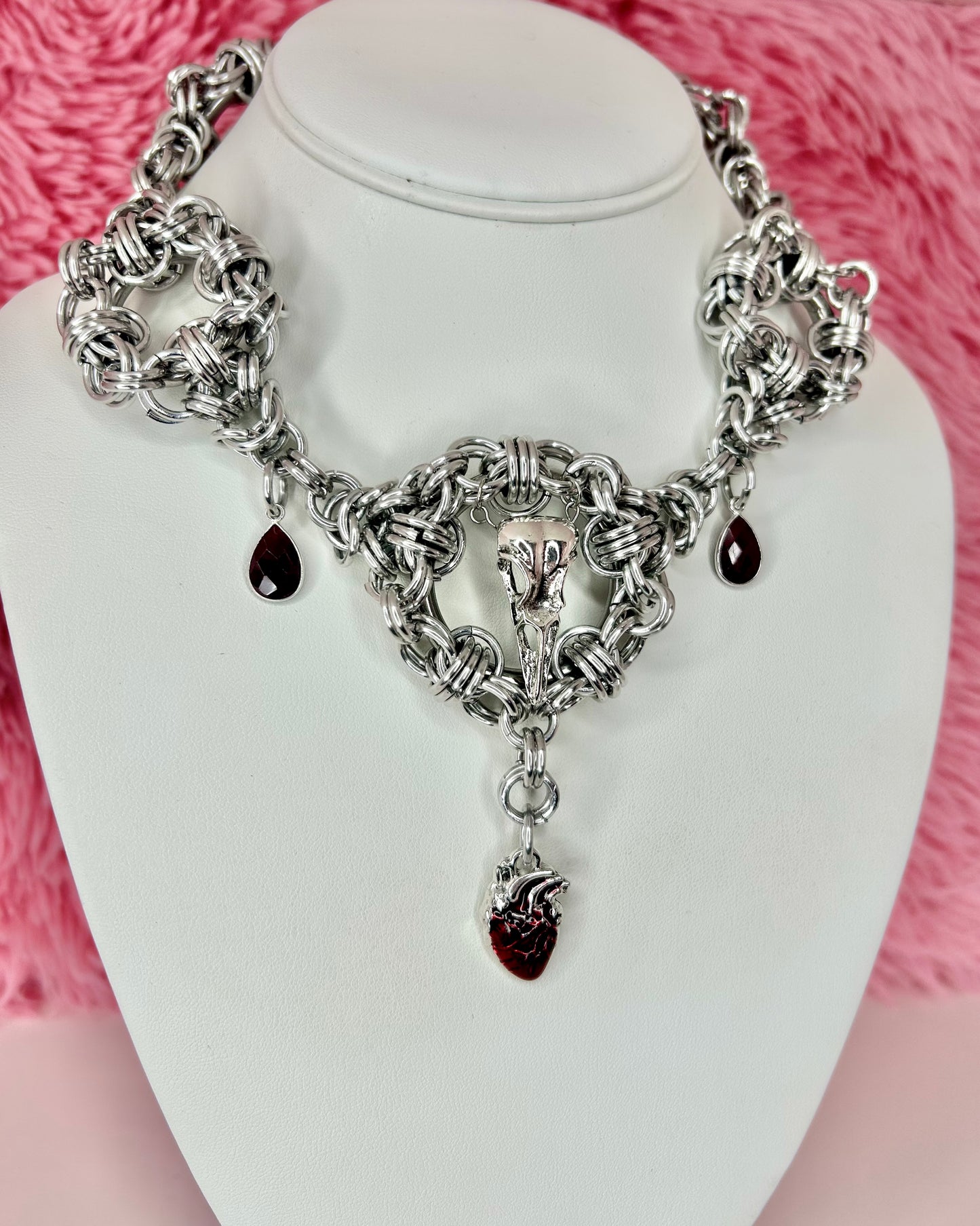 Rib Cage Chainmail Necklace