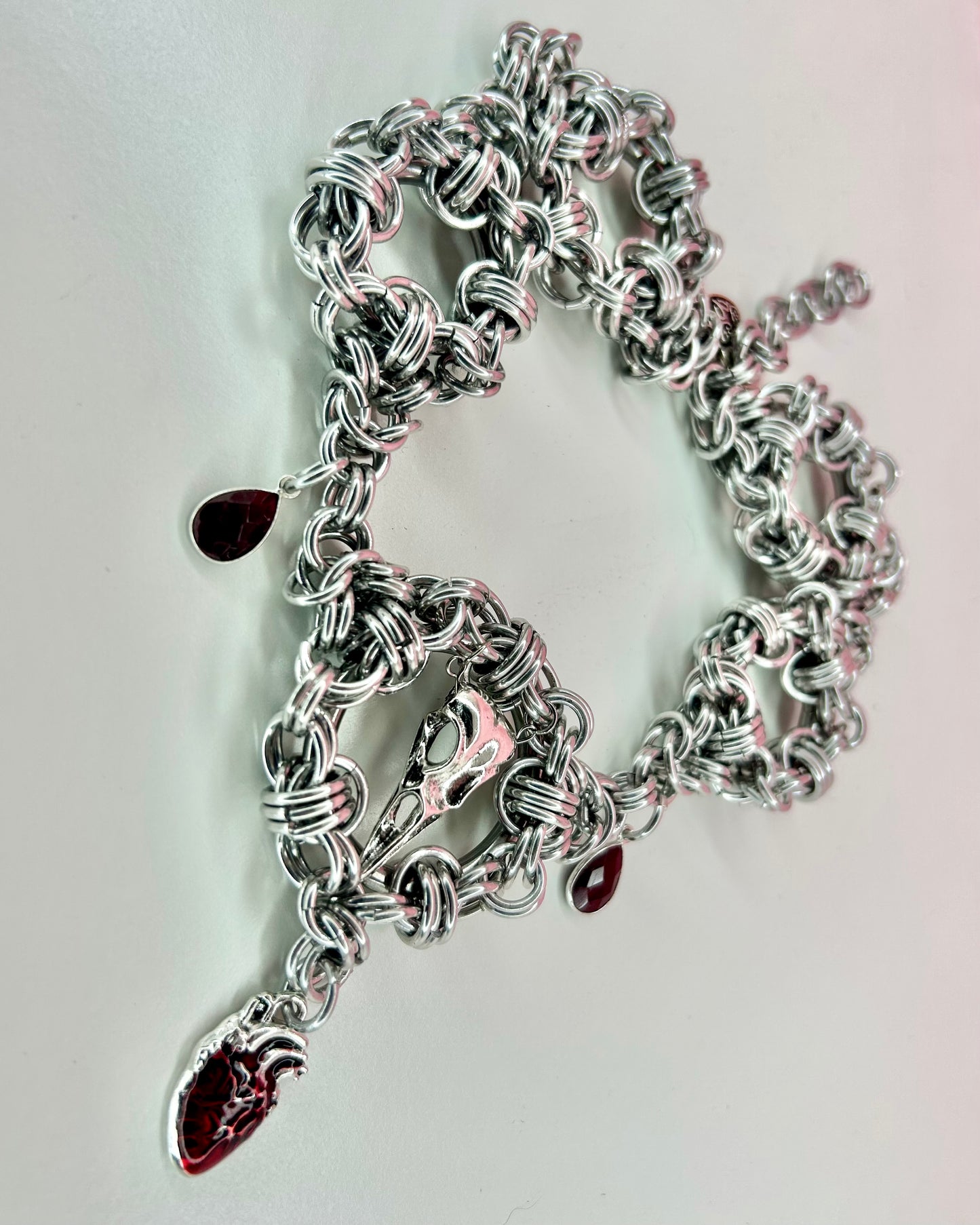 Rib Cage Chainmail Necklace