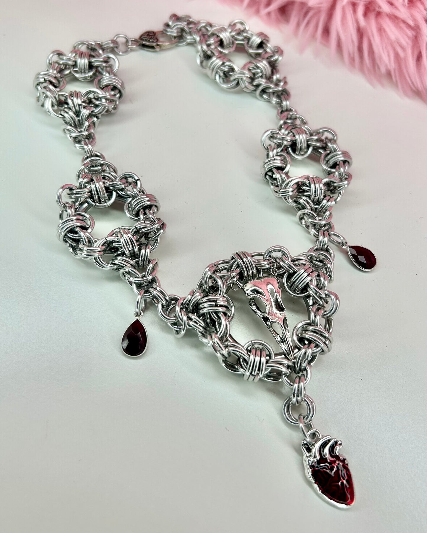 Rib Cage Chainmail Necklace