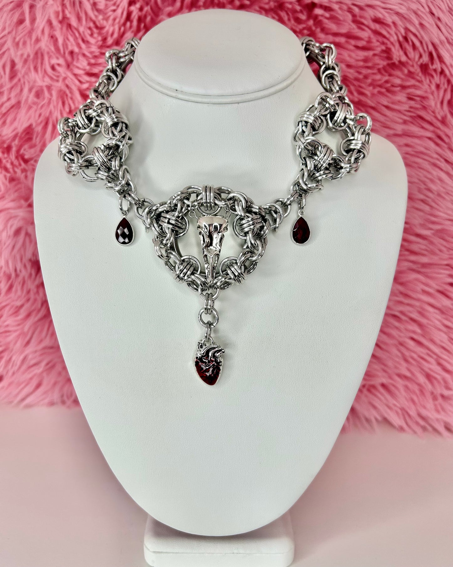 Rib Cage Chainmail Necklace