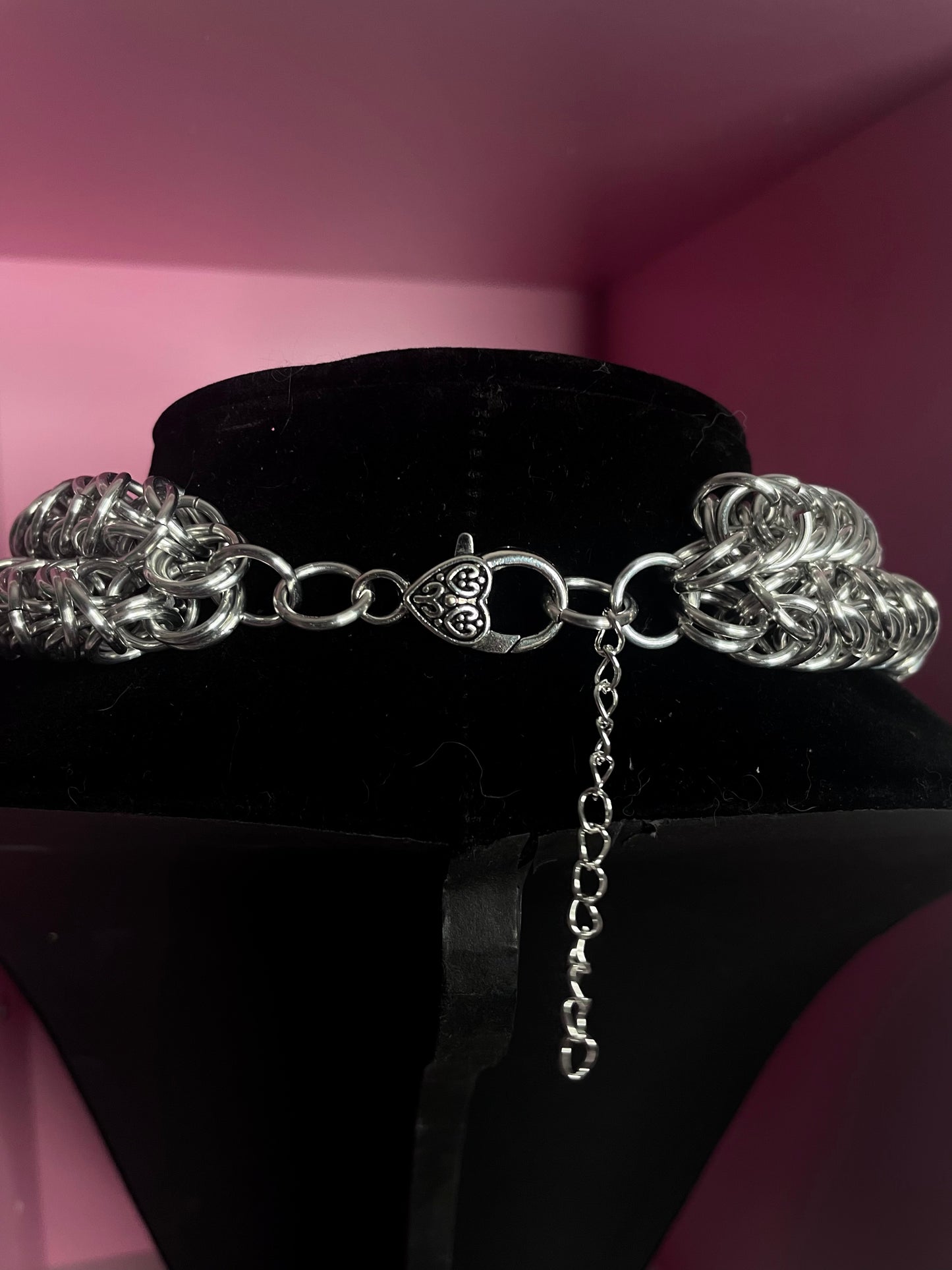 Fatal Feline Chainmail Necklace