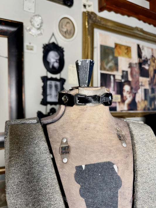 'Black Rock' Cowhide Choker
