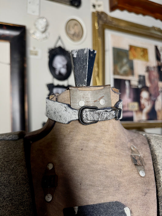 'Tombstone' Cowhide Choker