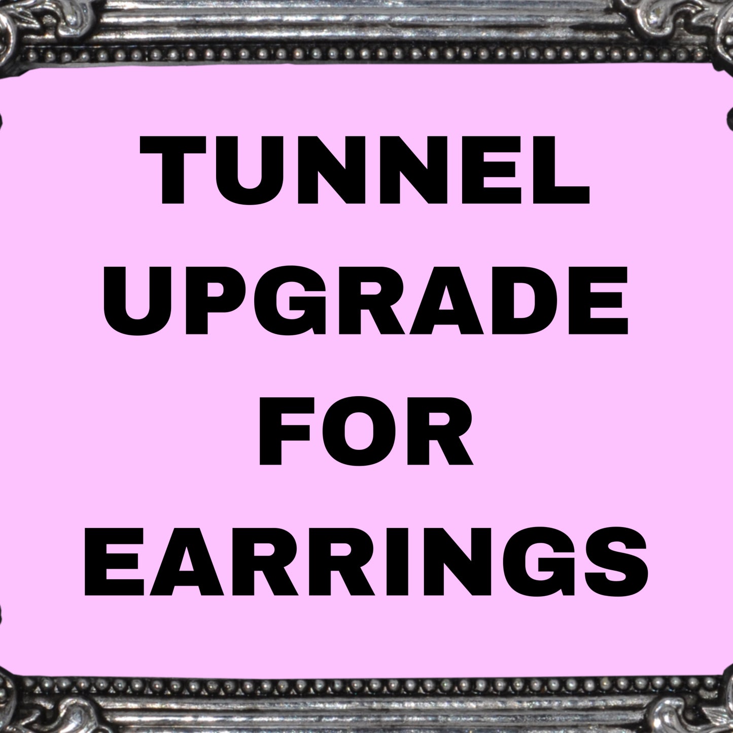 tunnel earring upgrade *NO STUD EARRINGS*